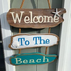 Wooden Beach Wall Hanging Decor